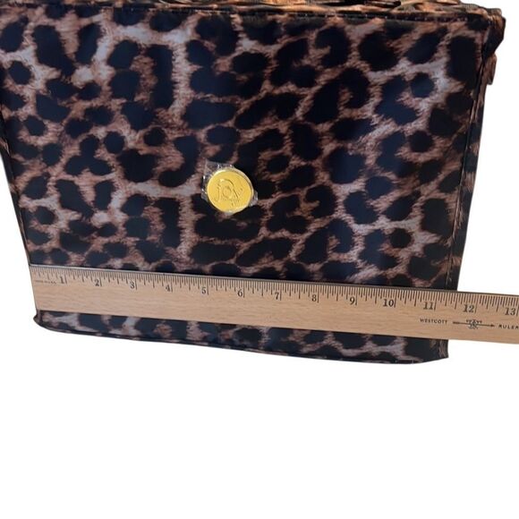 Joy Mangano Better Beauty Roll Up Leopard Print Cosmetic Case Organizer NWOT - Picture 12 of 13
